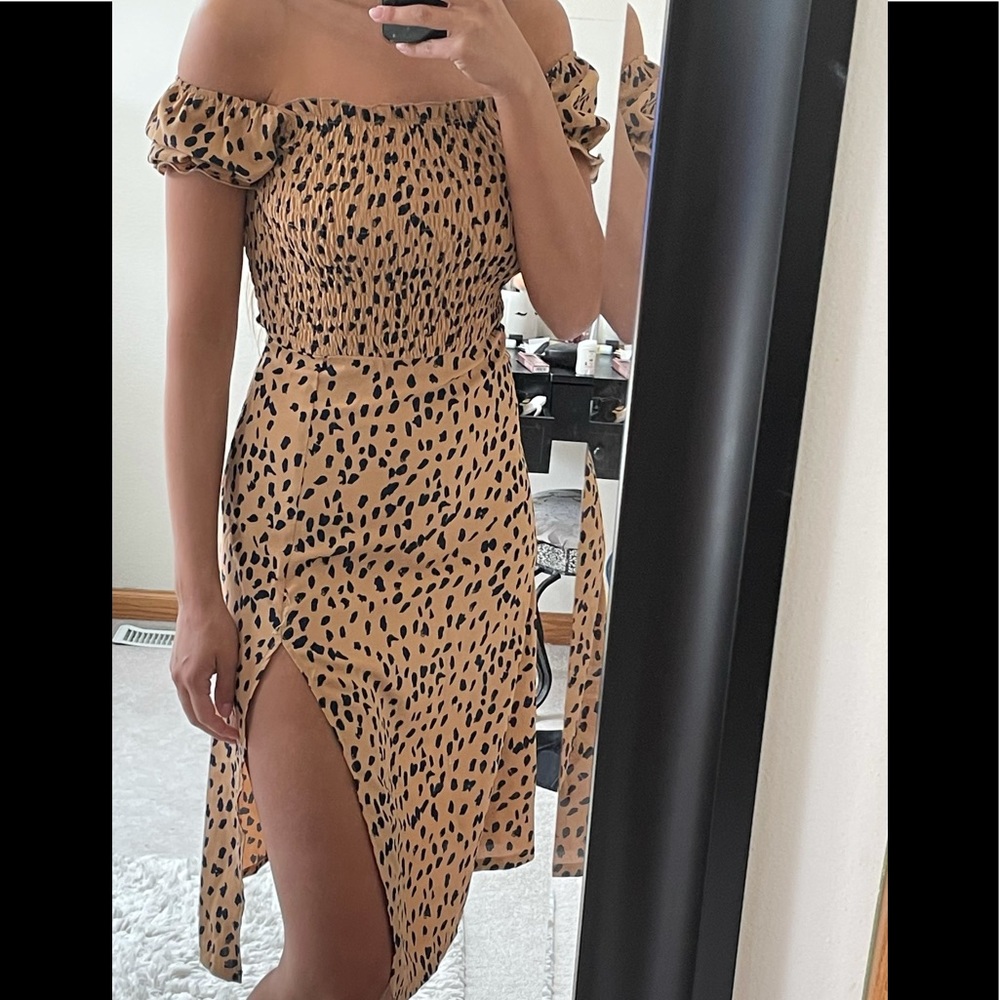 NWT summer midi spot dress